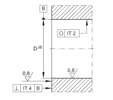 角接觸球軸承單元 ZKLFA1050-2Z, 雙向，螺釘安裝，兩側間隙密封