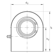 液壓桿端軸承 GF20-DO, 根據 DIN ISO 12 240-4 標準，帶焊接面，需維護