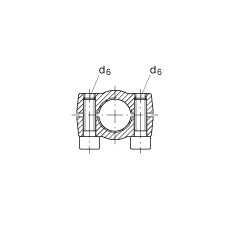 液壓桿端軸承 GIHRK50-DO, 根據 DIN ISO 12 240-4 標準，帶右旋螺紋夾緊裝置，需維護