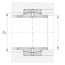 關(guān)節(jié)軸承 GE125-LO, 根據(jù) DIN ISO 12 240-1 標(biāo)準(zhǔn)，需維護(hù)