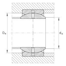 關節軸承 GE31-ZO, 根據 DIN ISO 12 240-1 標準，英制尺寸，需維護